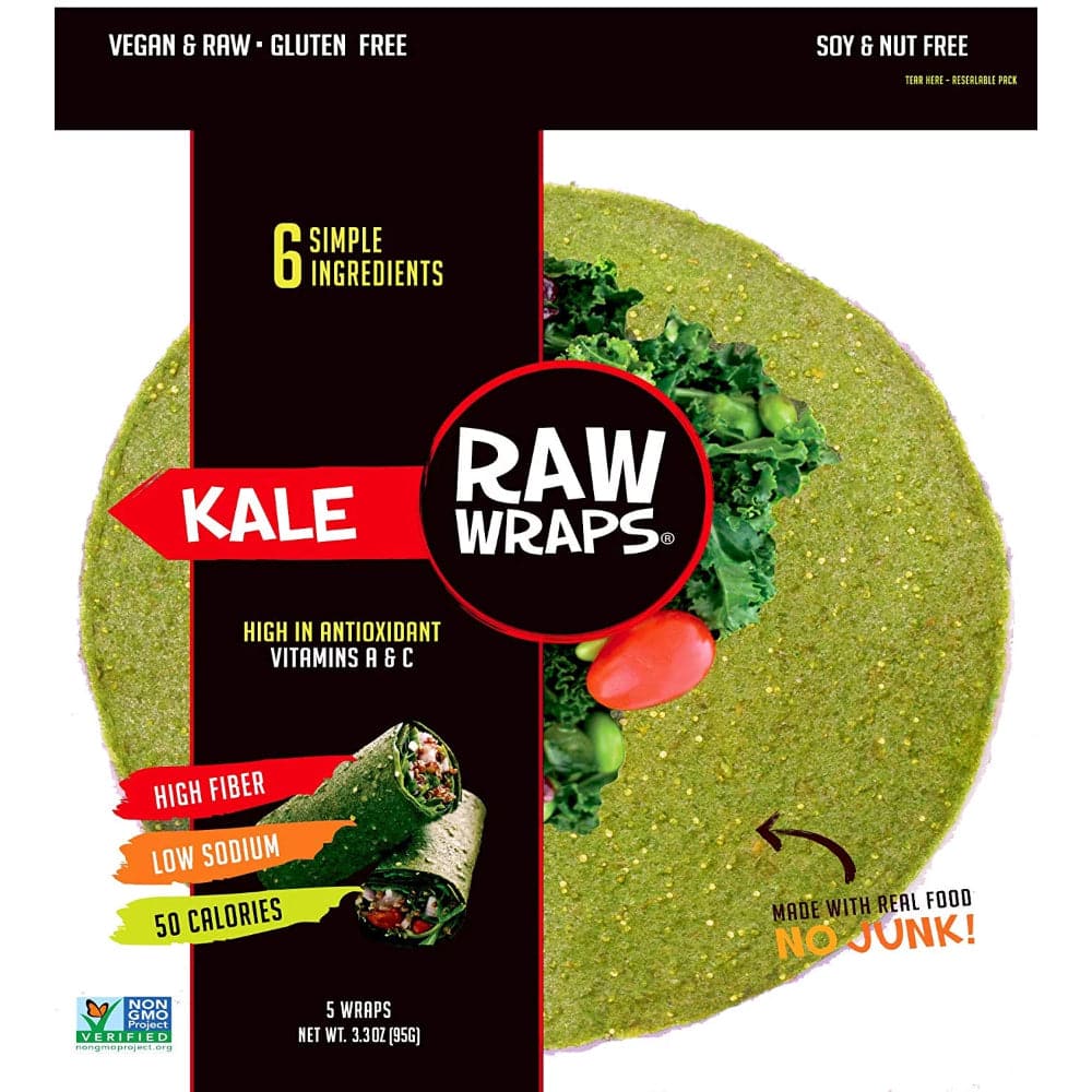 Raw Wraps - Gluten Free Kale - 3.3oz