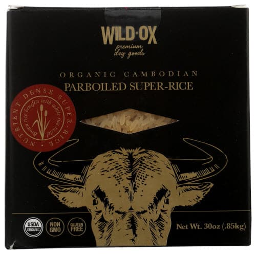 Wild Ox - Organic Cambodian Parboiled Super Rice, 30 oz | Pack of 6