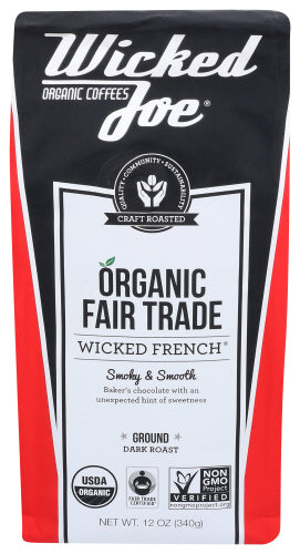 Wicked Joe Coffee Coffee Wicked French Ground 12 Oz - Pack Of 6