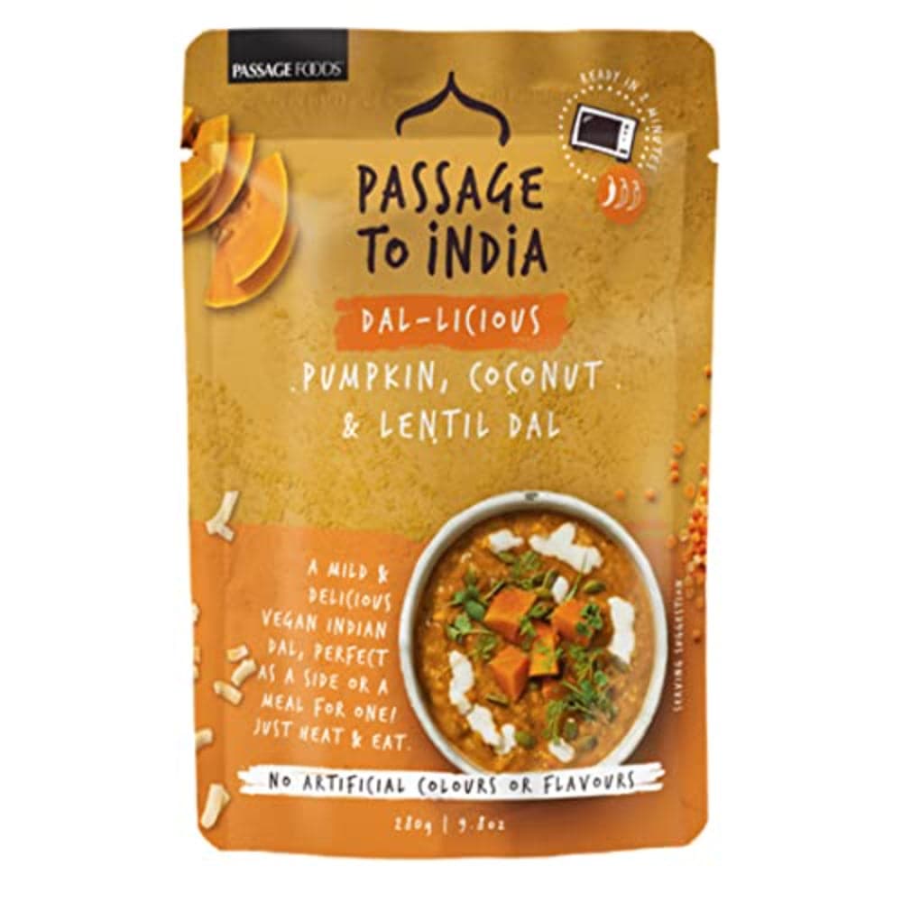 PASSAGE FOODS - Dal-licious Pumpkin Coconut & Lentil Dal - 280g