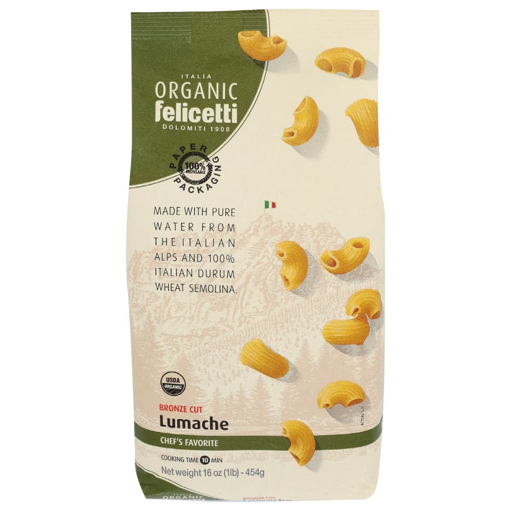 Felicetti - Bronze Cut Lumache Noodle,16oz