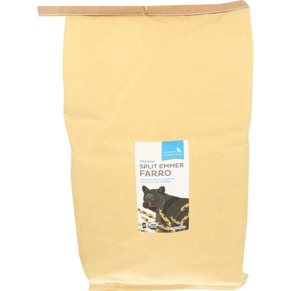 Bluebird - Organic Split Emmer Farro, 25 lb