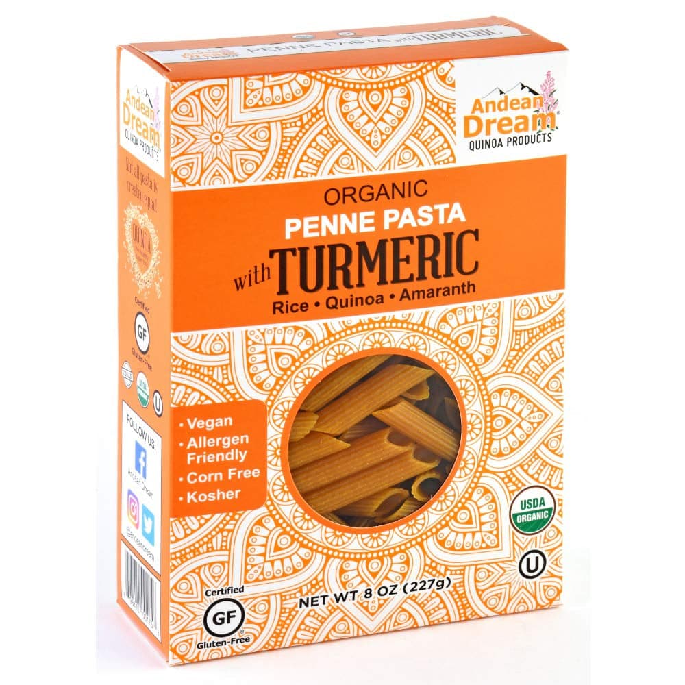 Andean Dream - Organic Penne Pasta with Turmeric, 227g