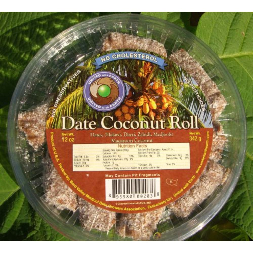 United With Earth - Organic Coconut Date Rolls