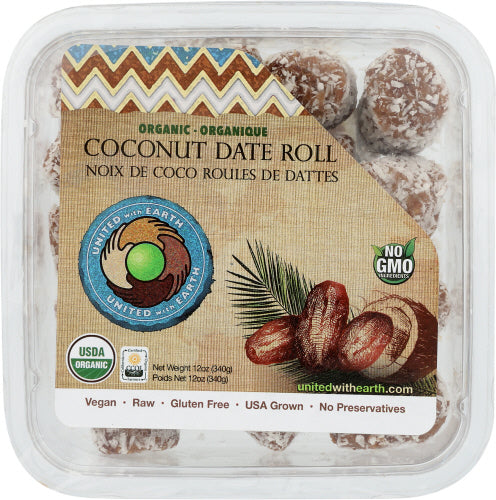 United With Earth - Organic Date Coconut Roll