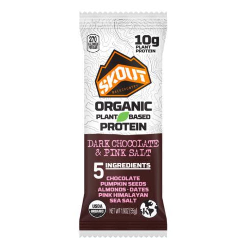 Skout - Dark Chocolate & Pink Salt Organic Protein Bar, 2.2 Oz - Pack of 12