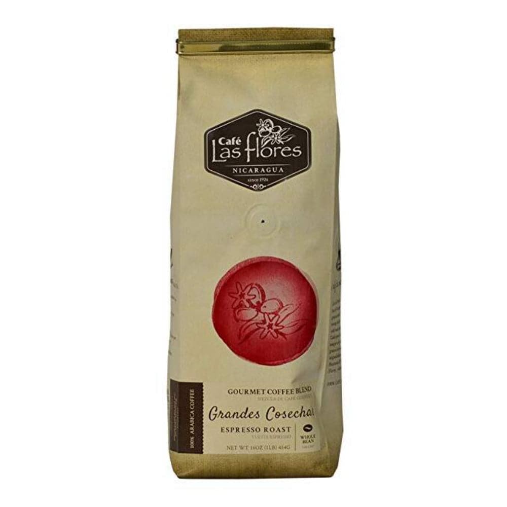 Cafe Las Flores - Coffee Whole Bean Medium Roast, 16 Oz (Pack Of 6)