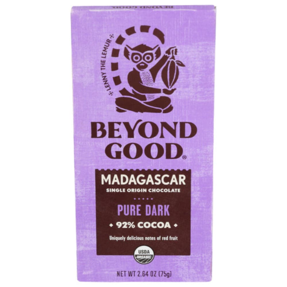 Beyond Good - Organic 92% Cocoa Dark Chocolate Bar, 2.64 oz