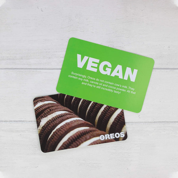 Veagn Not Vegan - Food Trivia Flash Cards