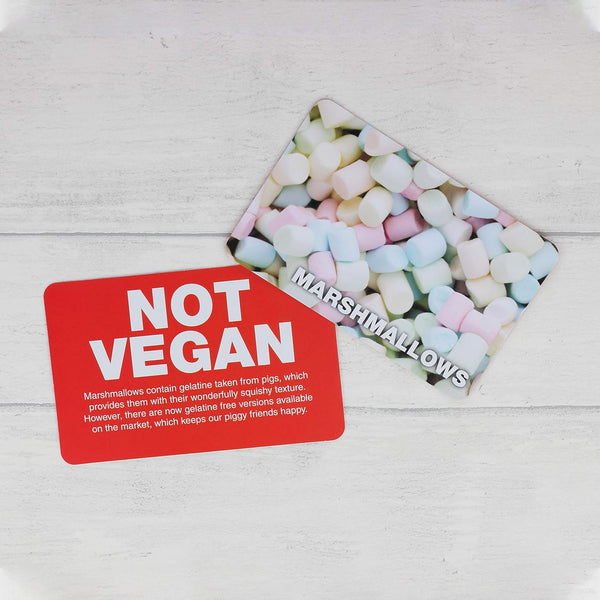 Veagn Not Vegan - Food Trivia Flash Cards