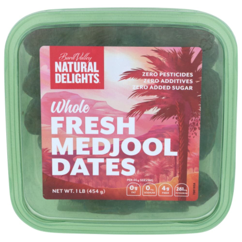 Bard Valley - Natural Delights Whole Fresh Dates Medjool, 454 G - Pack of 1