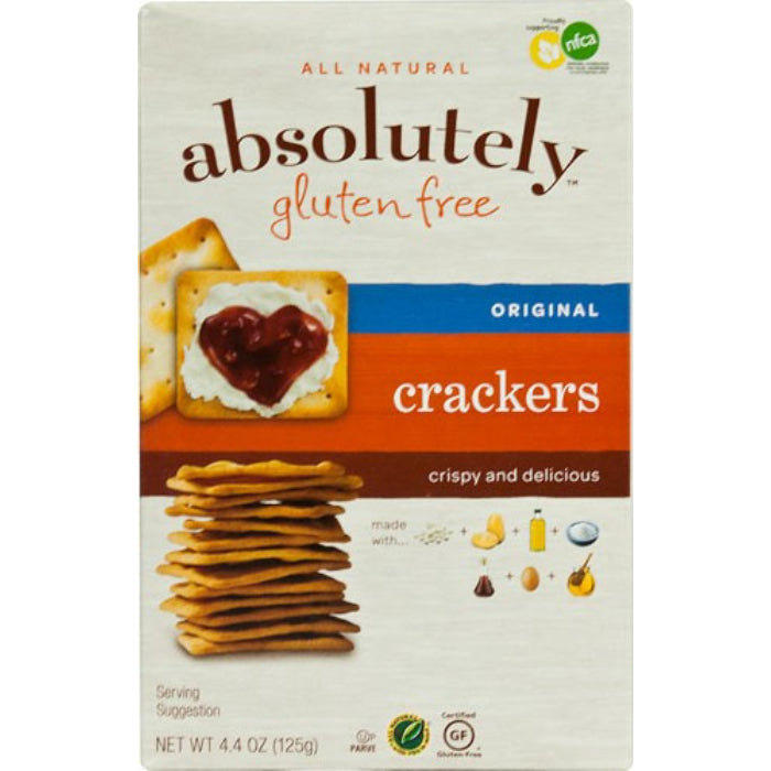 Absolutely - Gluten Free Cracker Original 4.4 Oz - Pack of 12