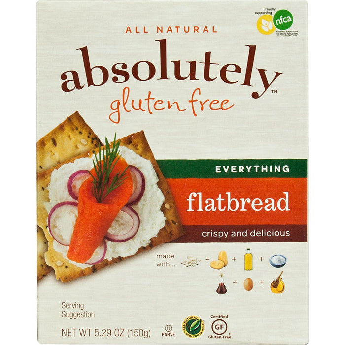 Absolutely - Gluten Free Flatbread Everything, 5.29 Oz - Pack of 12