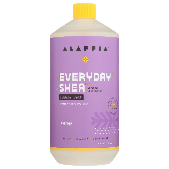 Alaffia - Bath Bubble Shea Lavender, 32 Fo - Pack of 1