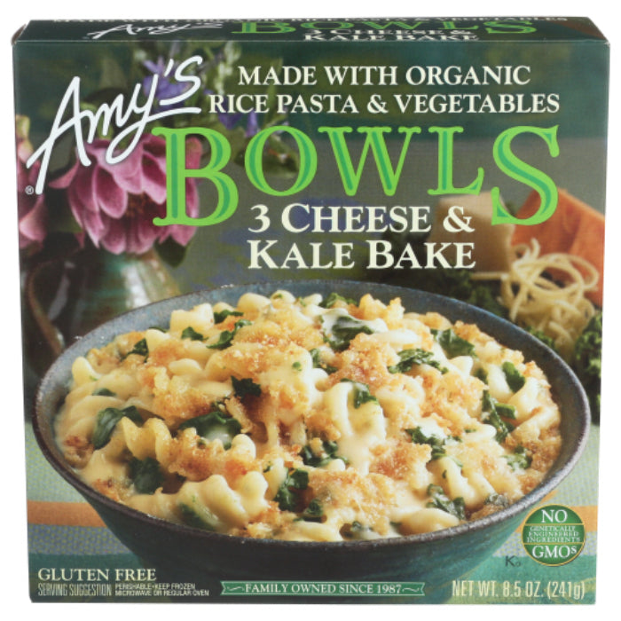 Amy's - Bowl Three Cheese Kale Bake Organic, 8.5 Oz - Pack Of 12