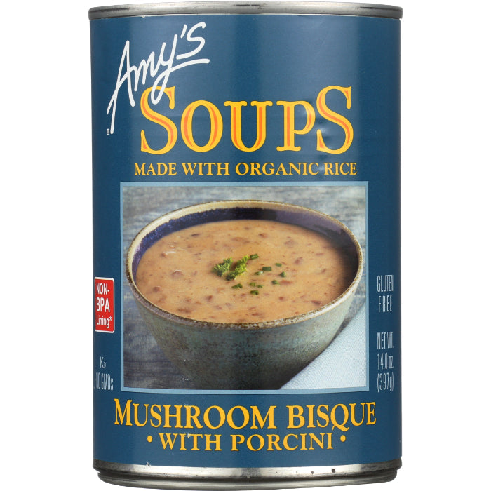 Amy's - Soup Mushroom Bisque Porcini GF, 14 Oz - Pack Of 12