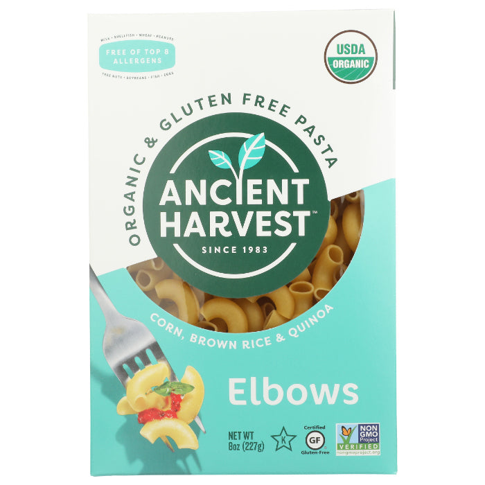 Ancient Harvest - Pasta Whole Grain Gluten-Free Elbows, 8 Oz - Pack Of 1