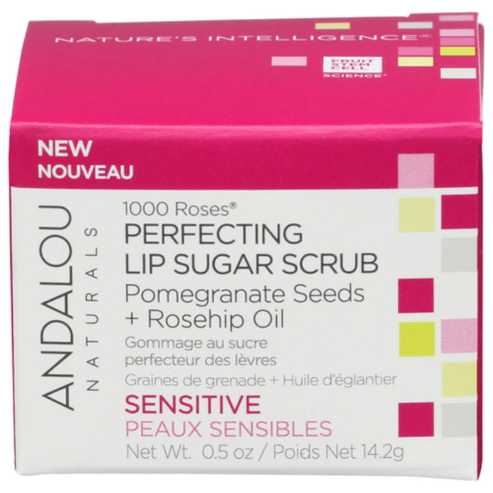 Andalou Naturals - Scrub Sugar Lip Perfect, 0.5 oz