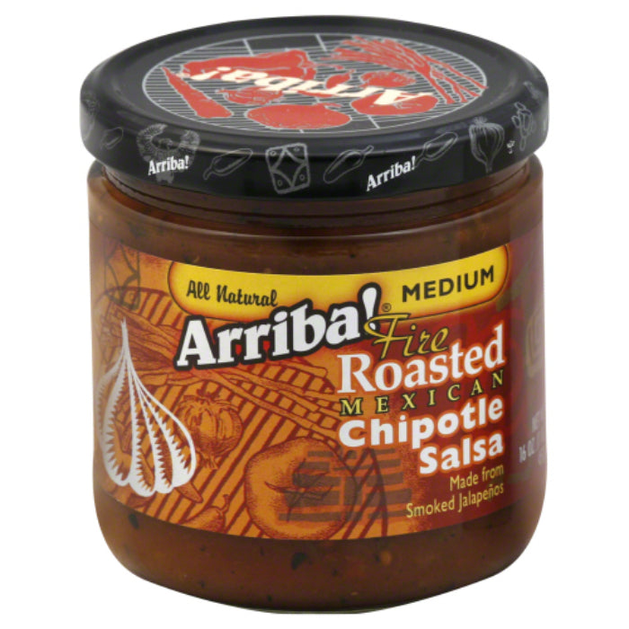 Arriba! - Salsa Chipotle Med, 16 Oz - Pack of 6