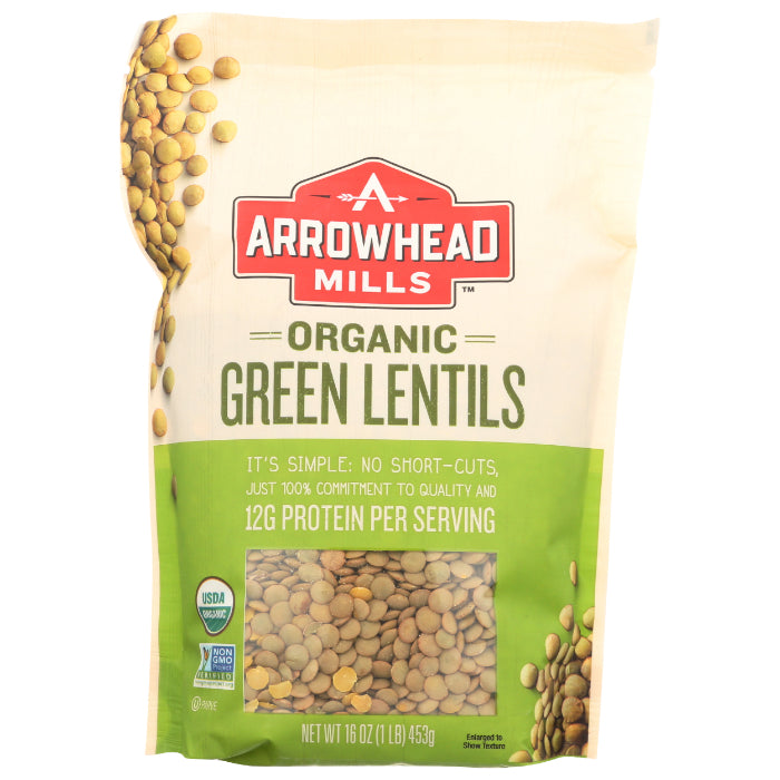 Arrowhead Mills - Bean Lentil Green Org, 16 Oz - Pack of 1