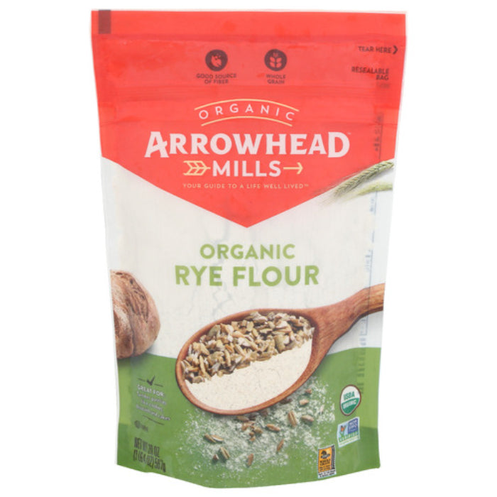 Arrowhead Mills - Flour Rye Org, 20 Oz - Pack of 6