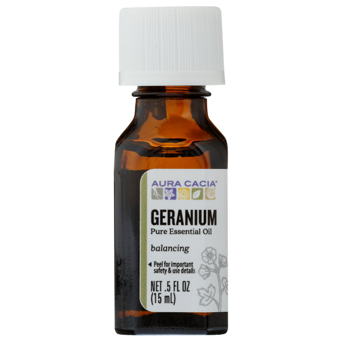 Aura Cacia - Essential Oil Geranium, 0.5 oz - Pack of 1