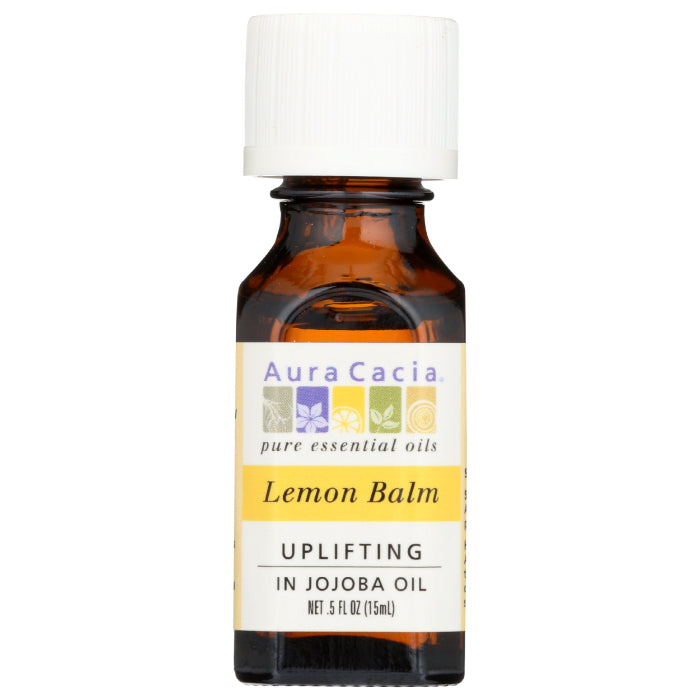 Aura Cacia - Essential Oil Lemon Balm, 0.5 oz - Pack of 1