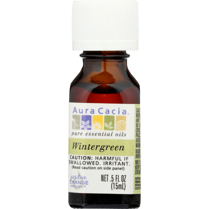 Aura Cacia - Essential Oil Wintergreen, 0.5 oz - Pack of 1