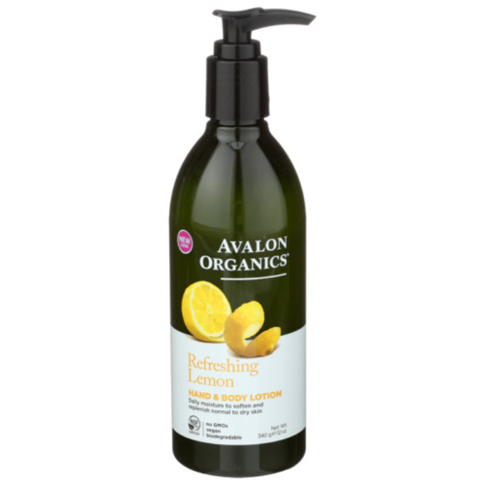 Avalon Organics - Lotion Hand & Body Lemon, 12 oz - Pack of 1