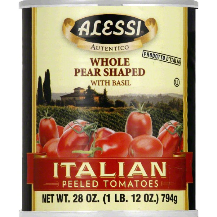 Alessi - Italian Peeled Tomato, 28 Oz - Pack of 12