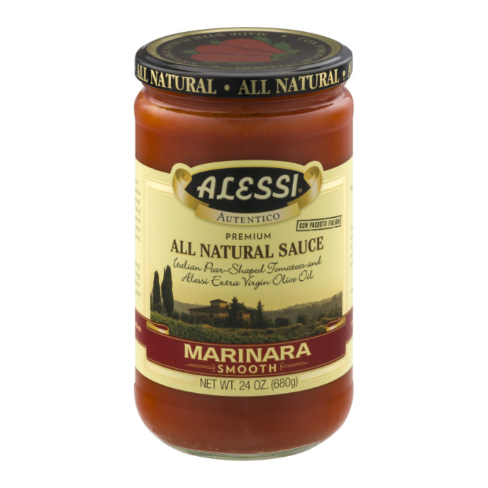 Alessi - Smooth Marinara Sauce, 24 Oz - Pack of 6