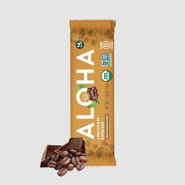 Aloha - Chocolate Espresso Protein Bar, 1.98 Oz - Pack of 12