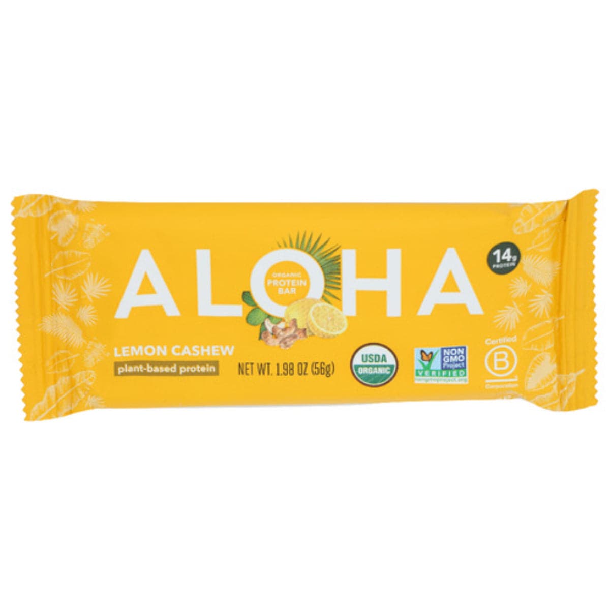 Aloha - Lemon Cashew Protein Bar, 1.9 Oz - Pack of 12