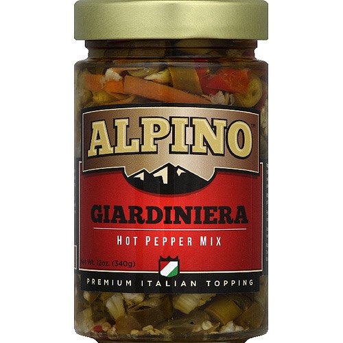 Alpino - Pepper Giardiniera Mix, 12 Oz | Pack of 6