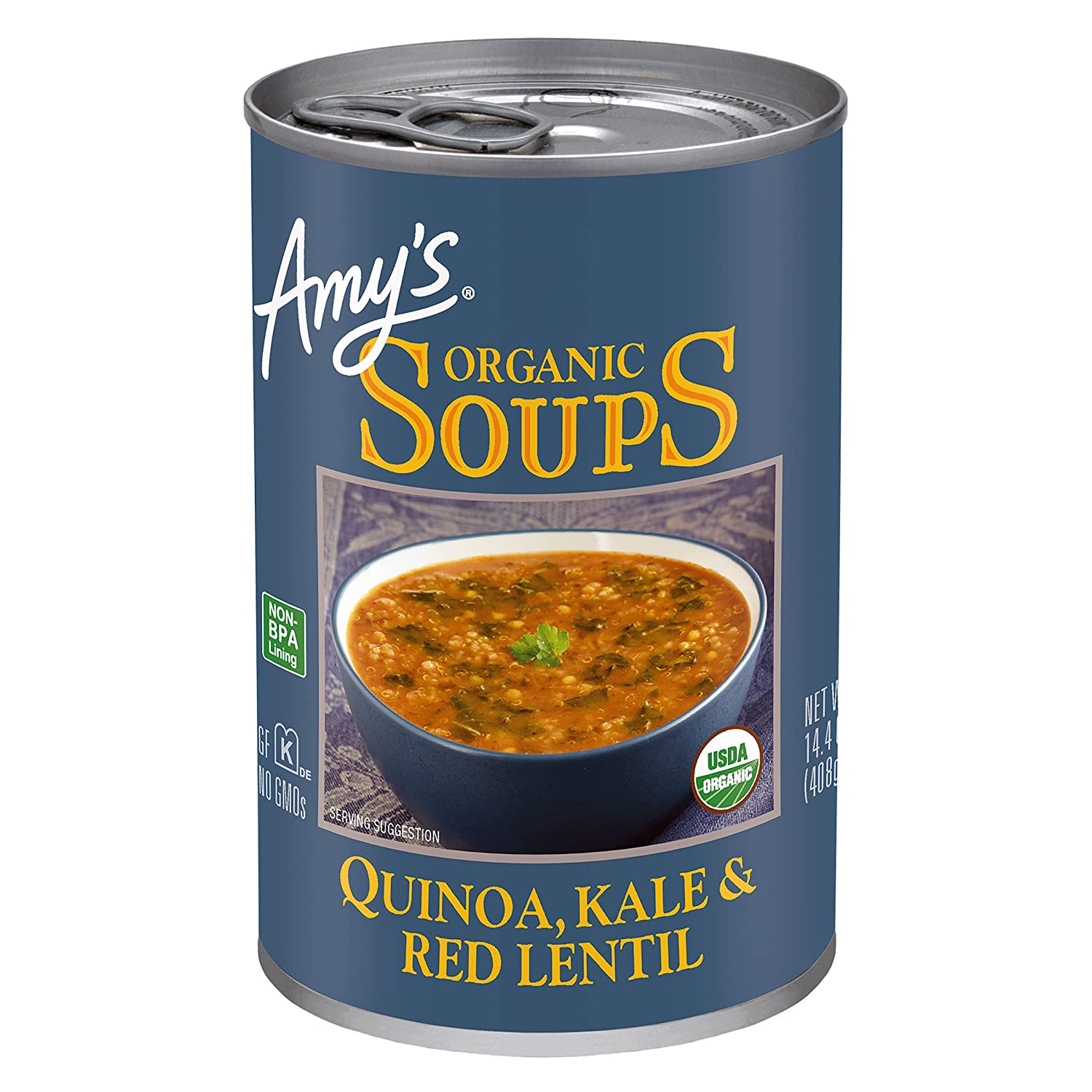 Amy's - Red Lentil Kale Quinoa Soup, 14.4 Oz | Pack Of 12