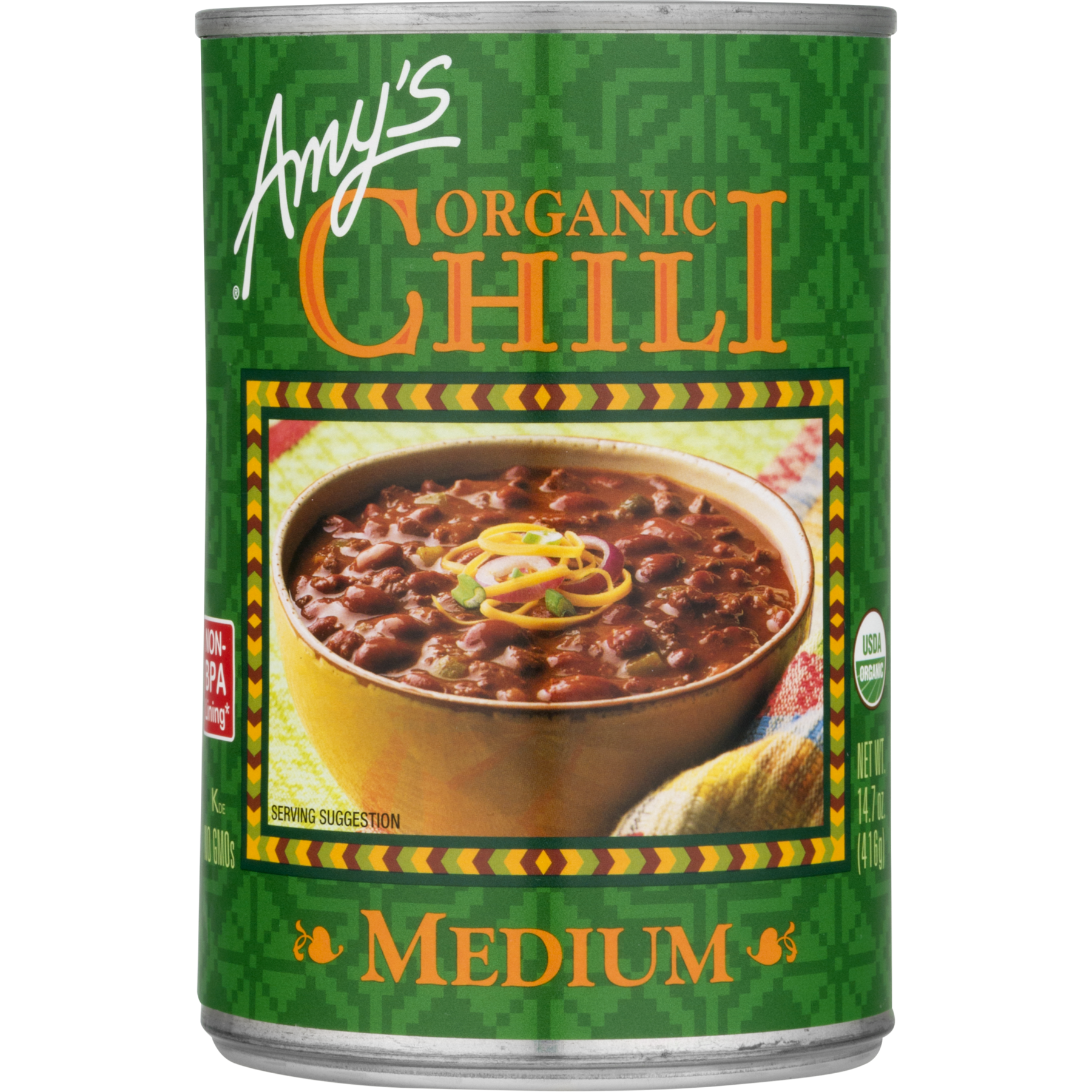 Amy's - Organic Chili Medium, 14.7 Oz | Pack Of 12