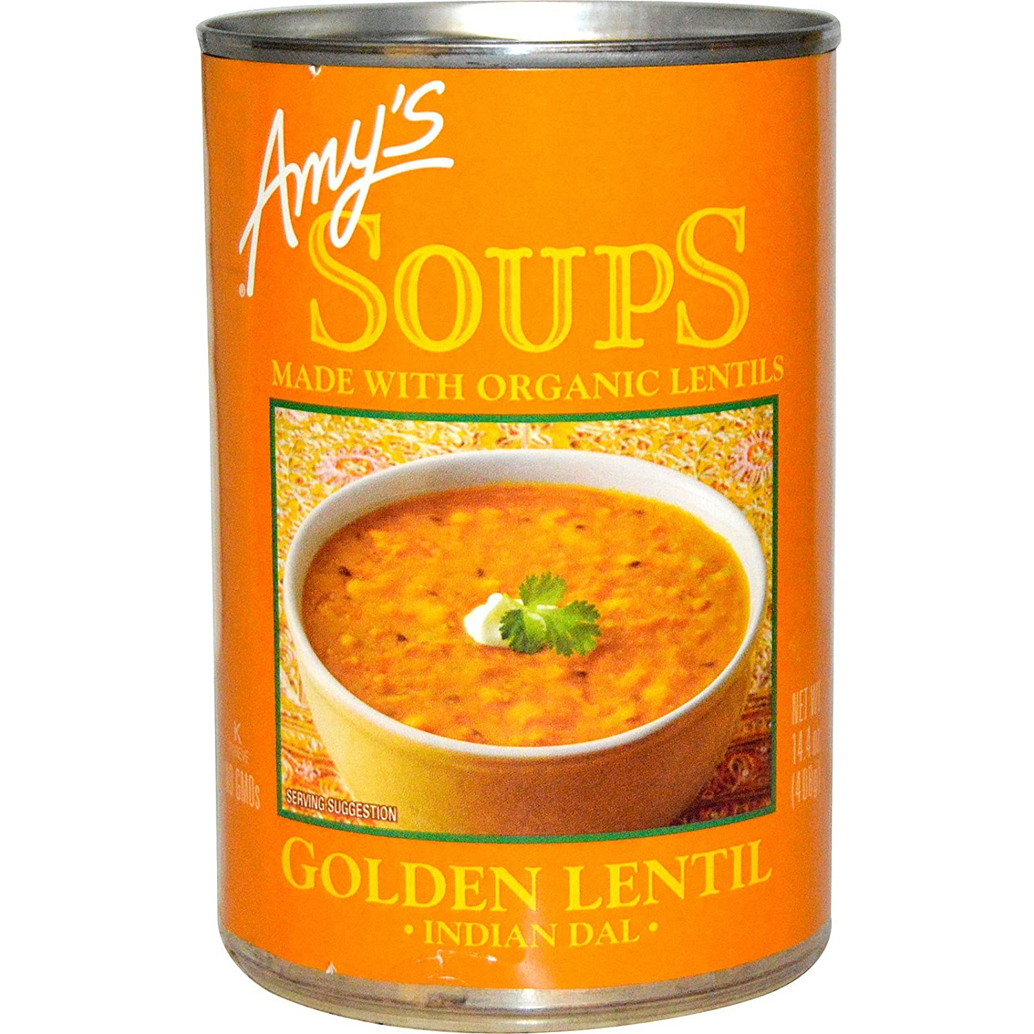 Amy's - Organic Soup Golden Lentil, 14.4 Fl Oz | Pack Of 12