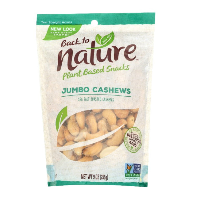 Back To Nature - Jumbo Sea Salt Cashews, 9 oz