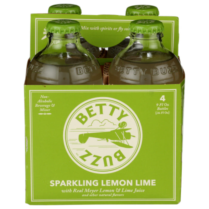 Betty Buzz - Cocktail Mixer Lemon Lime, 4Pk, 36 Fl Oz - Pack of 6