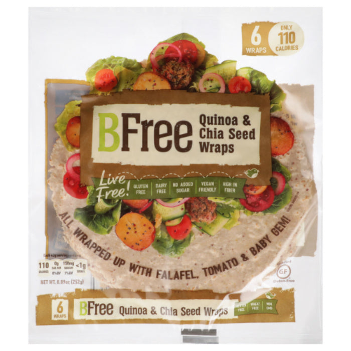 BFree - Wrap Quinoa Chia 9 Inch 6PK, 8.9 OZ - Pack Of 12