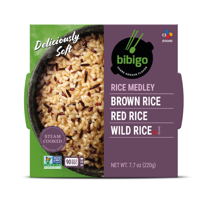 Bibigo - Rice Brown Red And Wild, 7.7 OZ - Pack Of 6