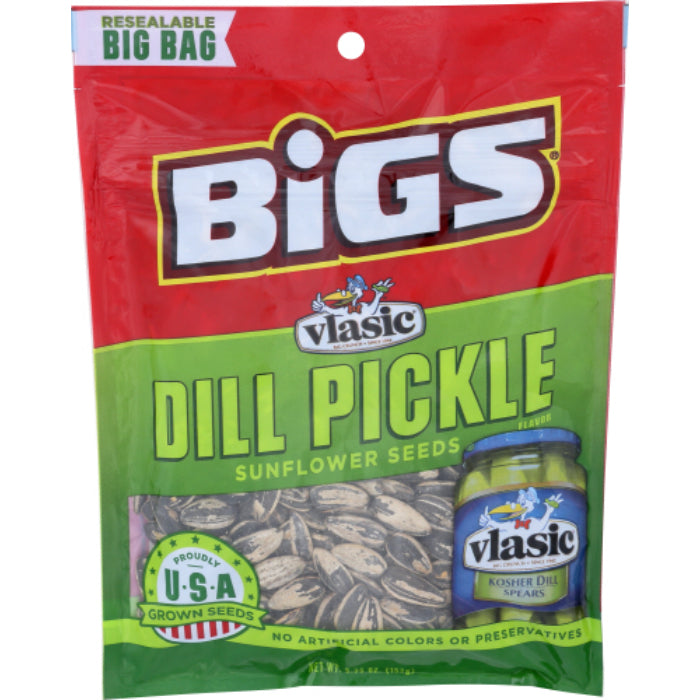 BIGS - Seed Sunflower Dill Pickle Valasic, 5.35 Oz - Pack of 8