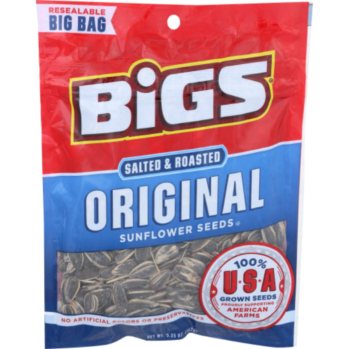 BIGS - Seed Sunflower Original Salt & Roasted, 5.35 Oz - Pack of 8