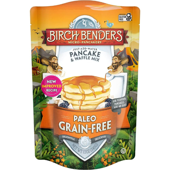 Birch Benders - Mix Pancake Waffle Paleo, 12 oz - Pack of 6