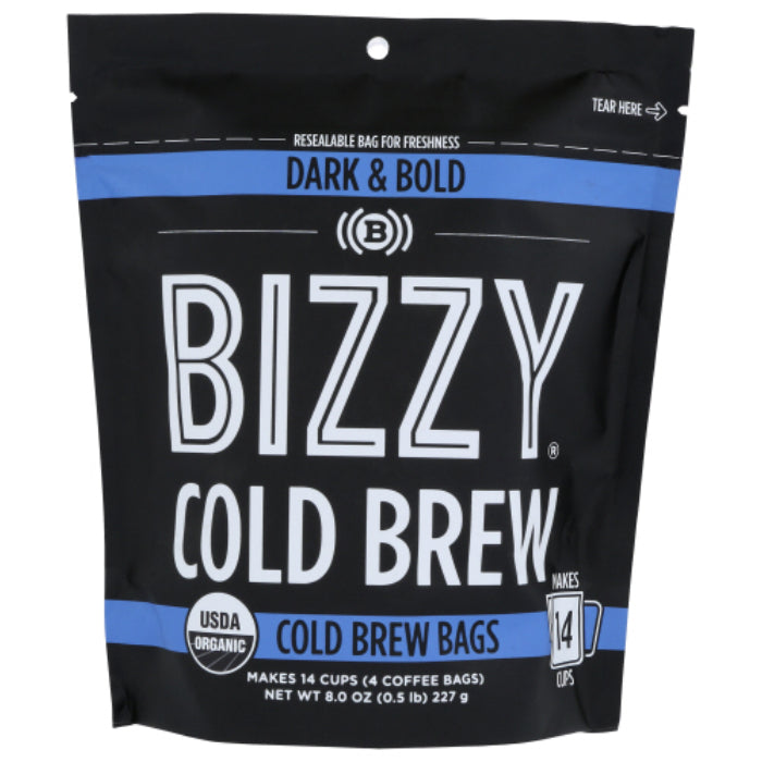 Bizzy Coffee - Dark & Bold Organic, 8 oz - Pack of 6