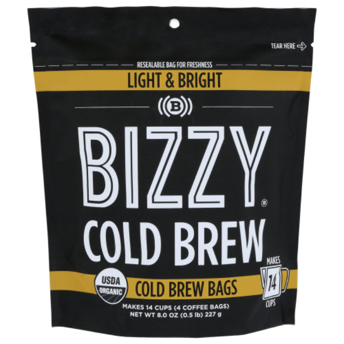 Bizzy Coffee - Light & Bright Organic, 8 oz - Pack of 6