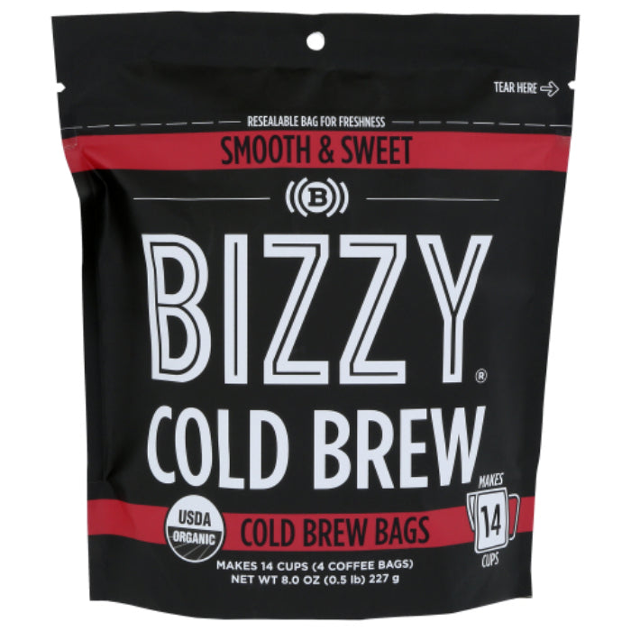 Bizzy Coffee - Smooth & Sweet Organic, 8 oz - Pack of 6