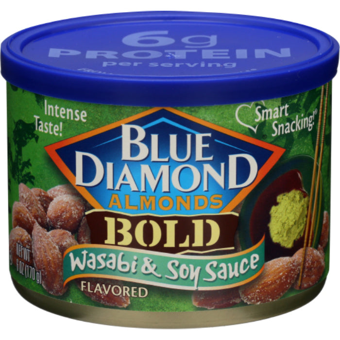 Blue Diamond - Almond Bold Wasabi & Soy, 6 oz - Pack of 12