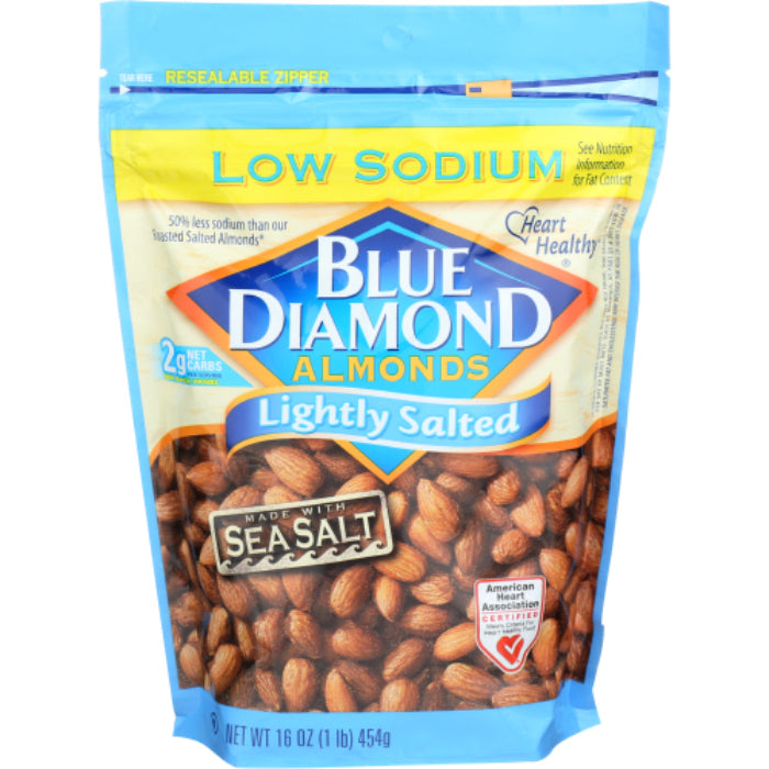 Blue Diamond - Almond Lightly Salted, 16 oz - Pack of 6