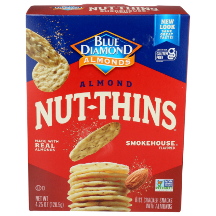 Blue Diamond - Cracker Nut Thin Smokehouse, 4.25 oz - Pack of 12